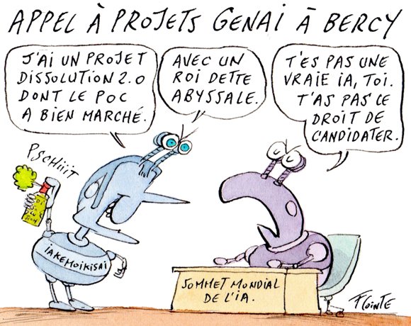 Dessin: IA Générative : Bercy lance un appel à projets pour les PME